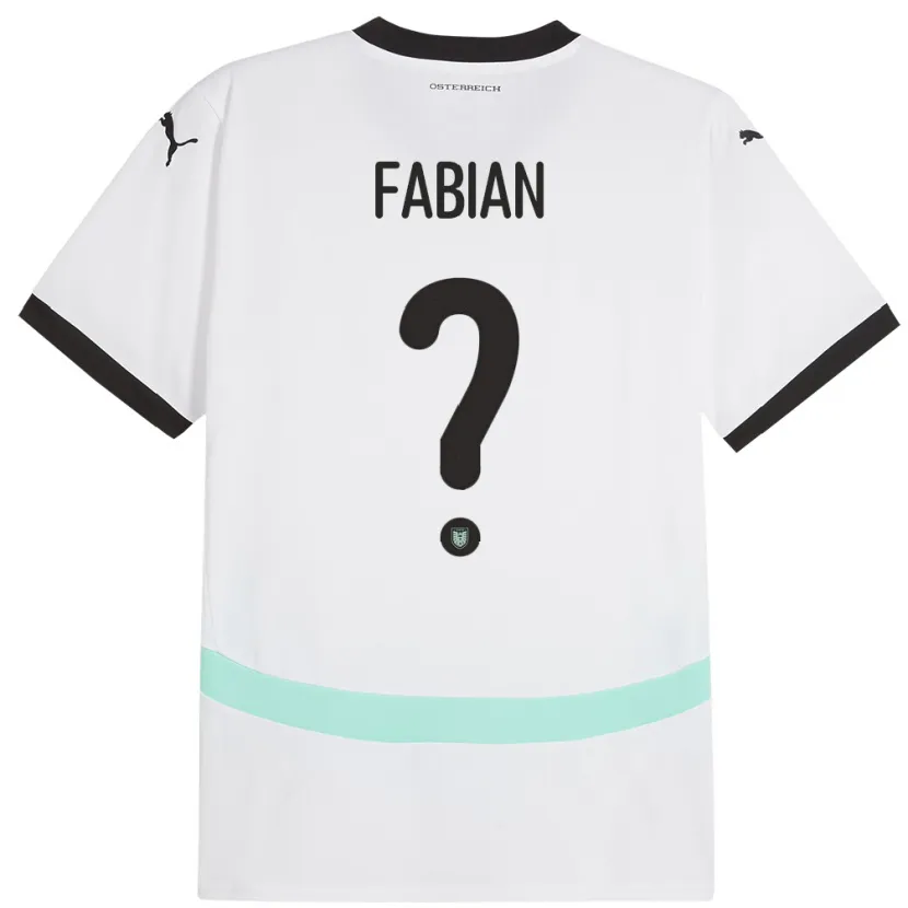 Danxen Kinder Österreich Lukas Fabian #0 Weiß Auswärtstrikot Trikot 24-26 T-Shirt Schweiz