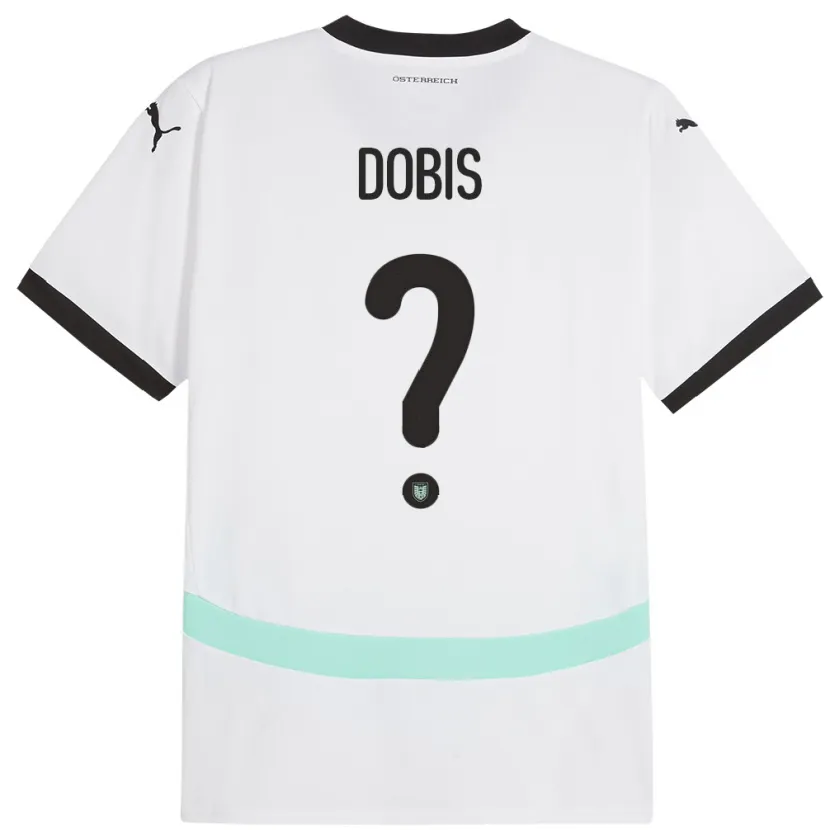 Danxen Kinder Österreich Dominik Dobis #0 Weiß Auswärtstrikot Trikot 24-26 T-Shirt Schweiz