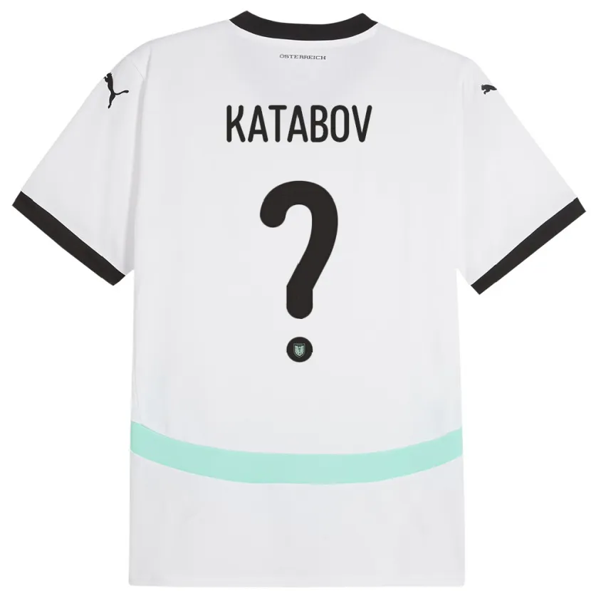 Danxen Kinder Österreich Rahman Katabov #0 Weiß Auswärtstrikot Trikot 24-26 T-Shirt Schweiz