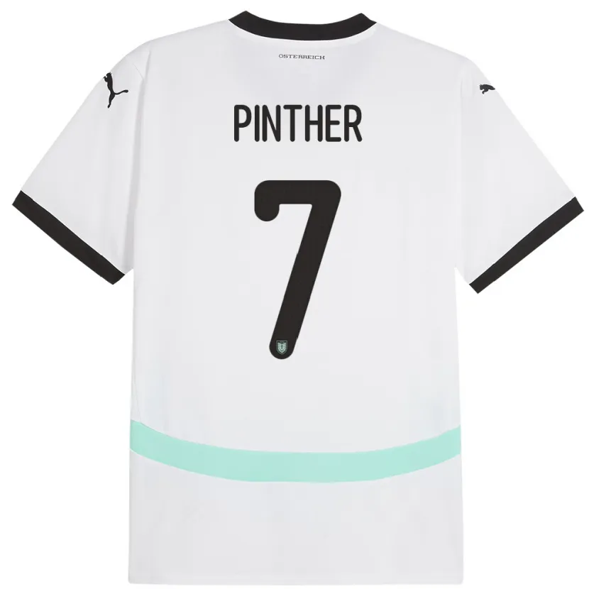Danxen Kinder Österreich Viktoria Pinther #7 Weiß Auswärtstrikot Trikot 24-26 T-Shirt Schweiz