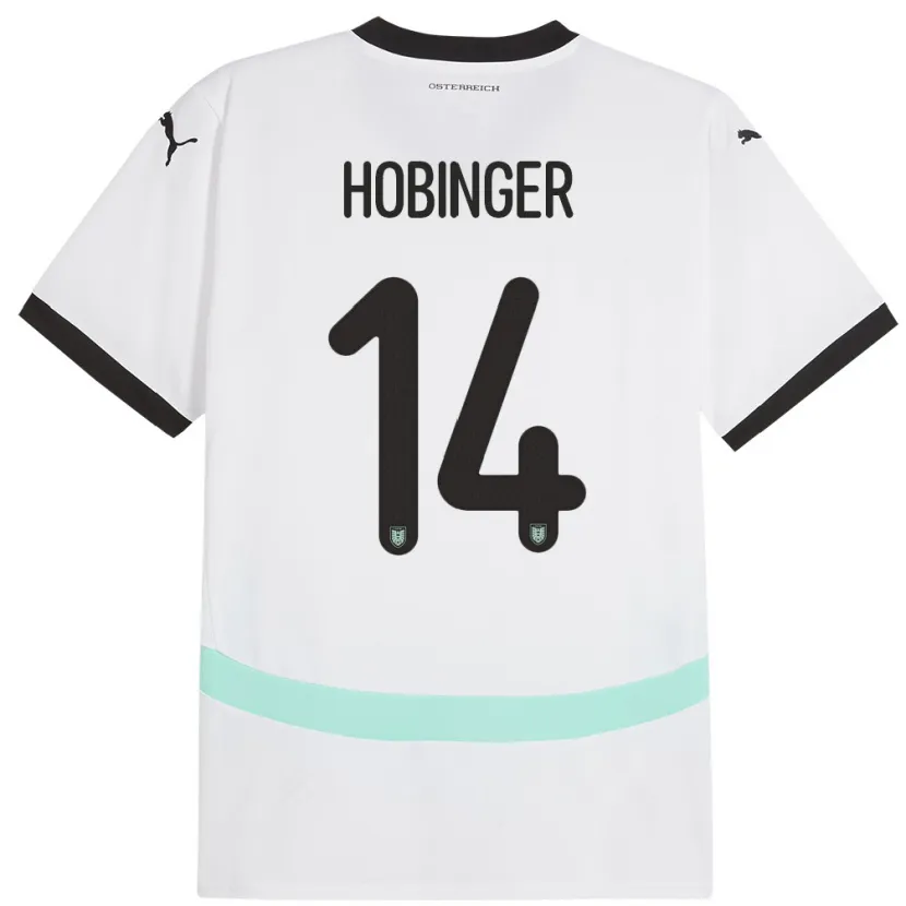 Danxen Kinder Österreich Marie Höbinger #14 Weiß Auswärtstrikot Trikot 24-26 T-Shirt Schweiz