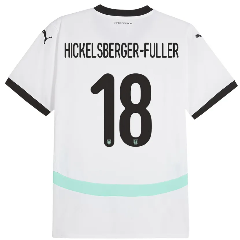 Danxen Kinder Österreich Julia Hickelsberger-Füller #18 Weiß Auswärtstrikot Trikot 24-26 T-Shirt Schweiz