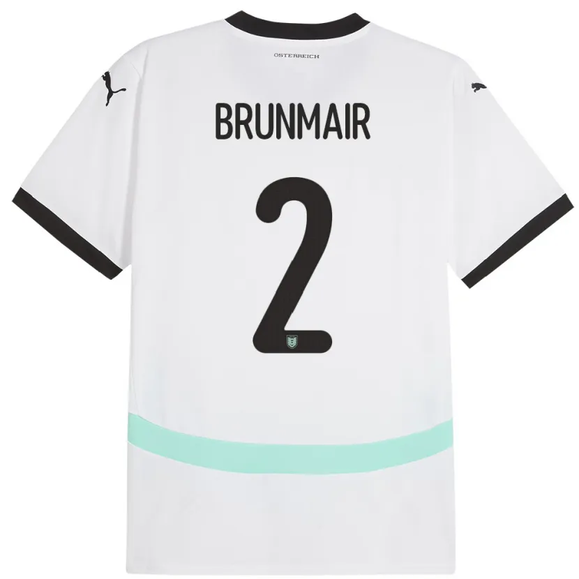 Danxen Kinder Österreich Livia Brunmair #2 Weiß Auswärtstrikot Trikot 24-26 T-Shirt Schweiz