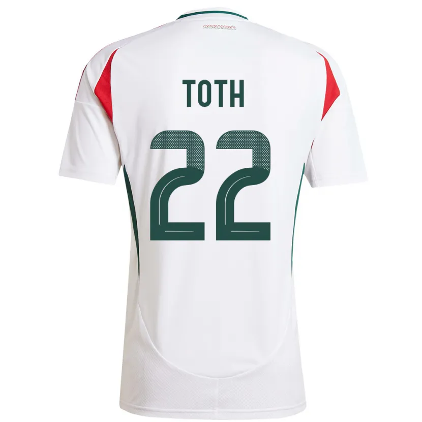 Danxen Kinder Ungarn Balázs Tóth #22 Weiß Auswärtstrikot Trikot 24-26 T-Shirt Schweiz