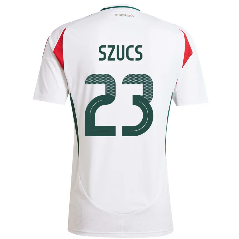 Danxen Kinder Ungarn Tamás Szűcs #23 Weiß Auswärtstrikot Trikot 24-26 T-Shirt Schweiz