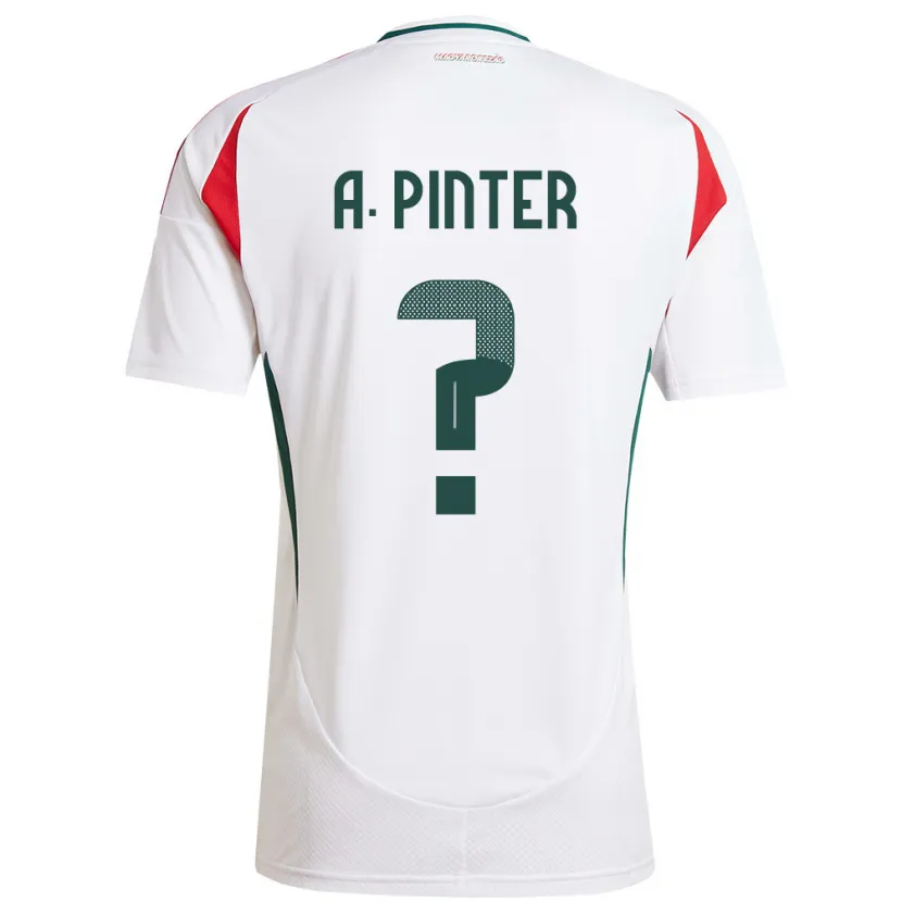 Danxen Kinder Ungarn Attila Pintér #0 Weiß Auswärtstrikot Trikot 24-26 T-Shirt Schweiz