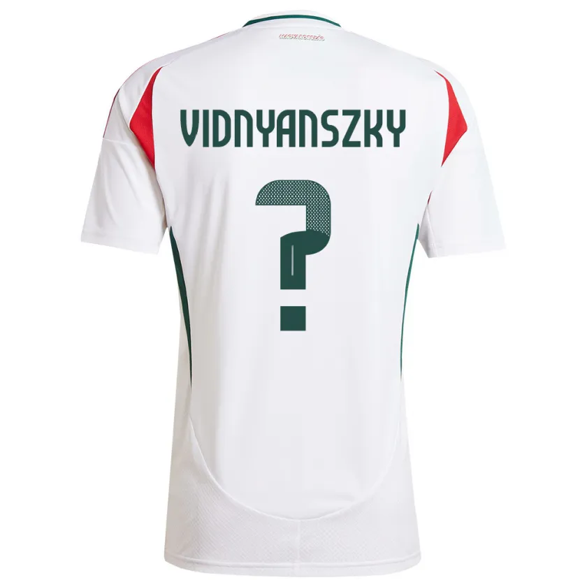 Danxen Kinder Ungarn Mátyás Vidnyánszky #0 Weiß Auswärtstrikot Trikot 24-26 T-Shirt Schweiz