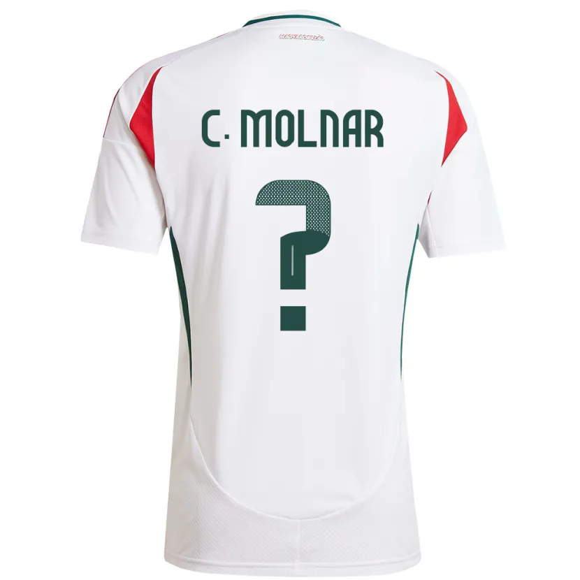 Danxen Kinder Ungarn Csaba Molnár #0 Weiß Auswärtstrikot Trikot 24-26 T-Shirt Schweiz