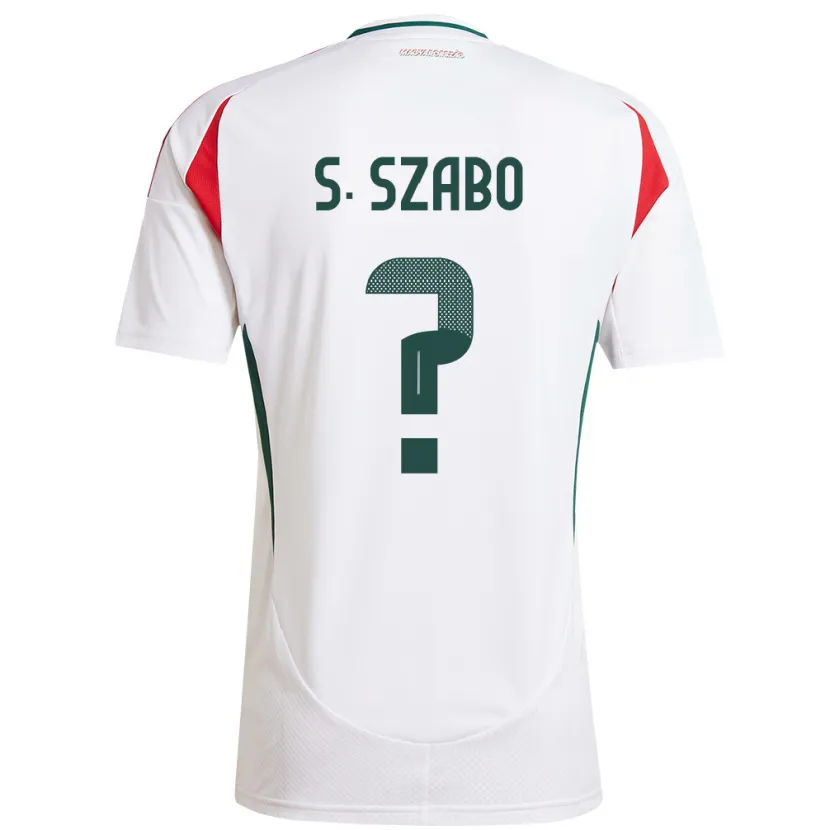 Danxen Kinder Ungarn Szilárd Szabó #0 Weiß Auswärtstrikot Trikot 24-26 T-Shirt Schweiz