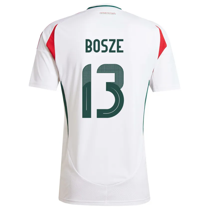 Danxen Kinder Ungarn Levente Bősze #13 Weiß Auswärtstrikot Trikot 24-26 T-Shirt Schweiz