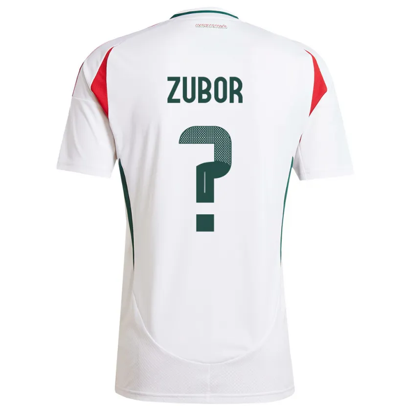 Danxen Kinder Ungarn Ádám Zubor #0 Weiß Auswärtstrikot Trikot 24-26 T-Shirt Schweiz