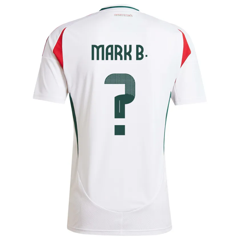 Danxen Kinder Ungarn Márk Balogh #0 Weiß Auswärtstrikot Trikot 24-26 T-Shirt Schweiz