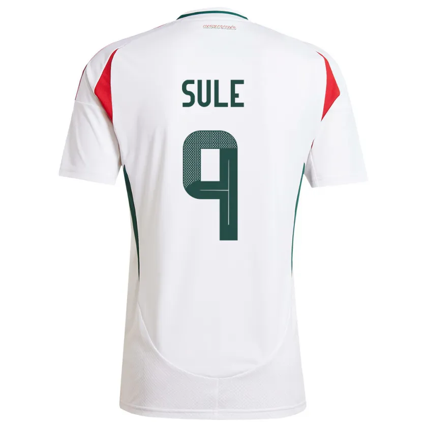 Danxen Kinder Ungarn Dóra Süle #9 Weiß Auswärtstrikot Trikot 24-26 T-Shirt Schweiz