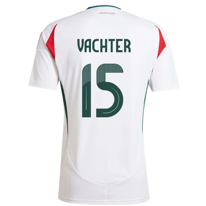 Danxen Kinder Ungarn Fanni Vachter #15 Weiß Auswärtstrikot Trikot 24-26 T-Shirt Schweiz