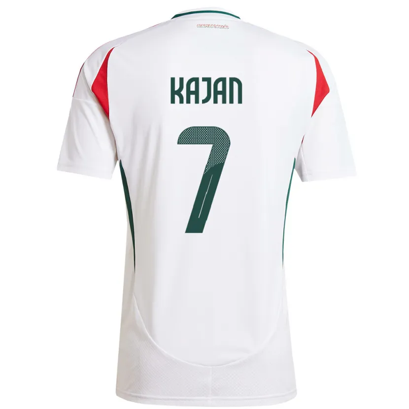 Danxen Kinder Ungarn Zsanett Kaján #7 Weiß Auswärtstrikot Trikot 24-26 T-Shirt Schweiz