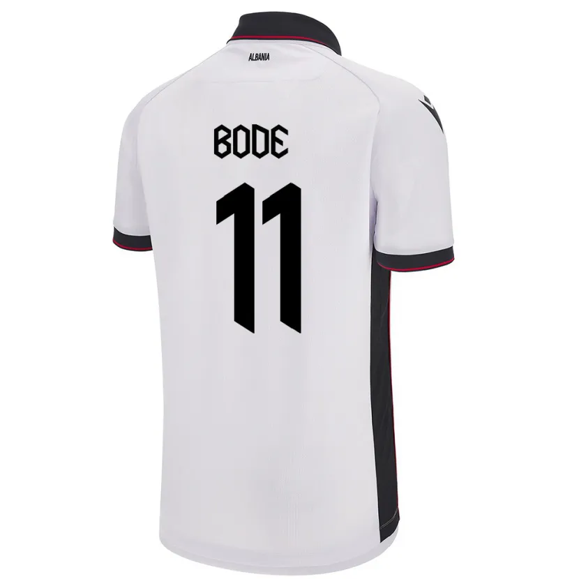 Danxen Kinder Albanien Ersi Bode #11 Weiß Auswärtstrikot Trikot 24-26 T-Shirt Schweiz