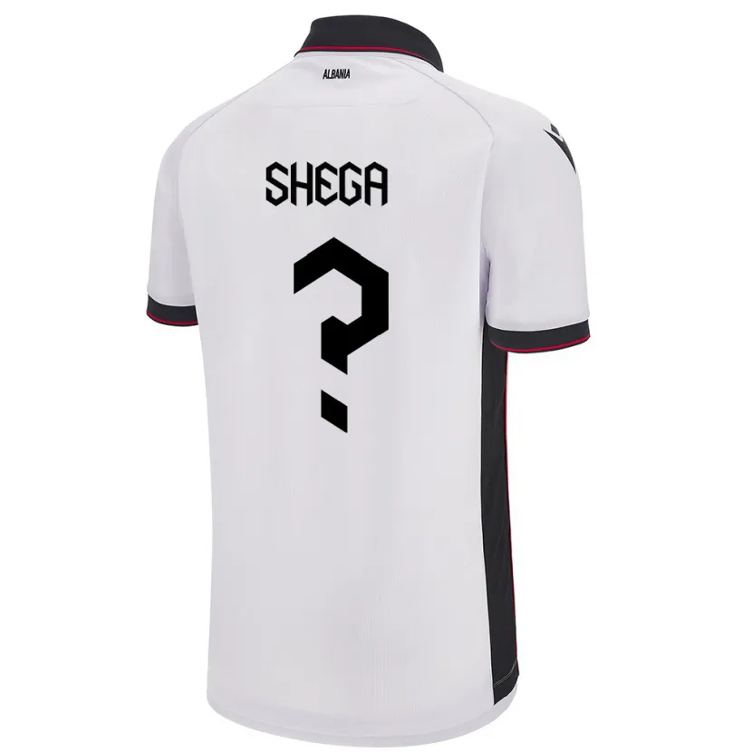 Danxen Kinder Albanien Xhoni Shega #0 Weiß Auswärtstrikot Trikot 24-26 T-Shirt Schweiz