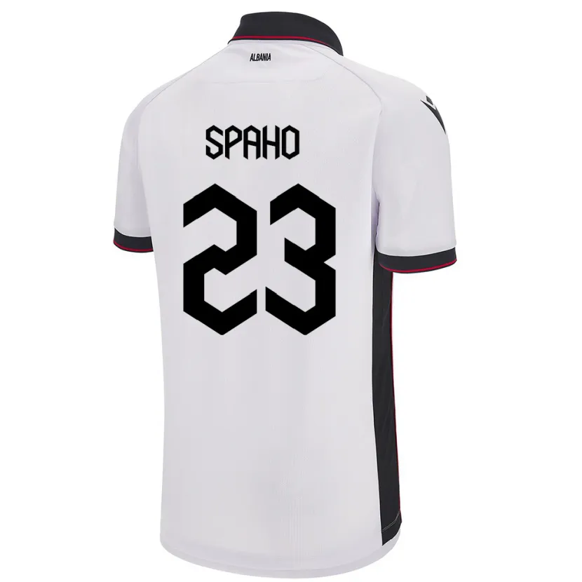 Danxen Kinder Albanien Klesjana Spaho #23 Weiß Auswärtstrikot Trikot 24-26 T-Shirt Schweiz