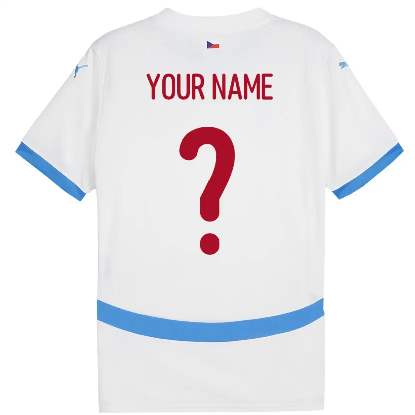 Danxen Kinder Tschechien Ihren Namen #0 Weiß Auswärtstrikot Trikot 24-26 T-Shirt Schweiz