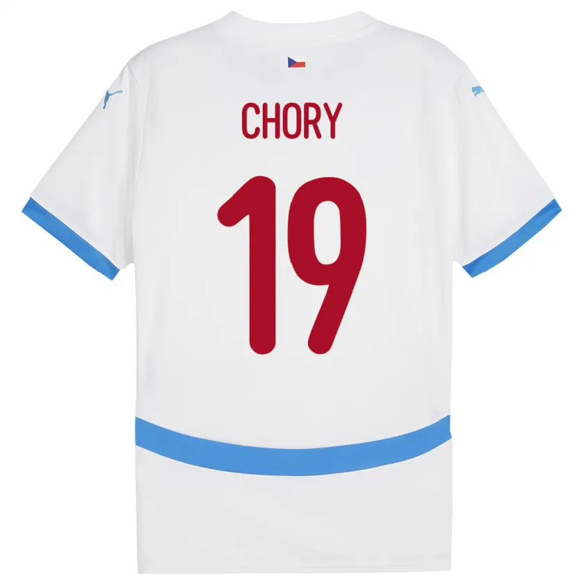 Danxen Kinder Tschechien Tomas Chory #19 Weiß Auswärtstrikot Trikot 24-26 T-Shirt Schweiz