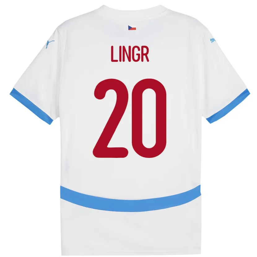 Danxen Kinder Tschechien Ondrej Lingr #20 Weiß Auswärtstrikot Trikot 24-26 T-Shirt Schweiz