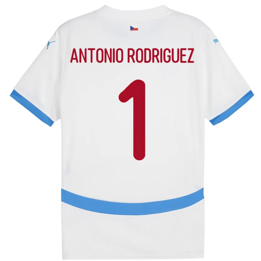 Danxen Kinder Tschechien Pedro Antonio Rodriguez #1 Weiß Auswärtstrikot Trikot 24-26 T-Shirt Schweiz