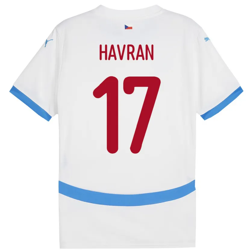 Danxen Kinder Tschechien Marek Havran #17 Weiß Auswärtstrikot Trikot 24-26 T-Shirt Schweiz