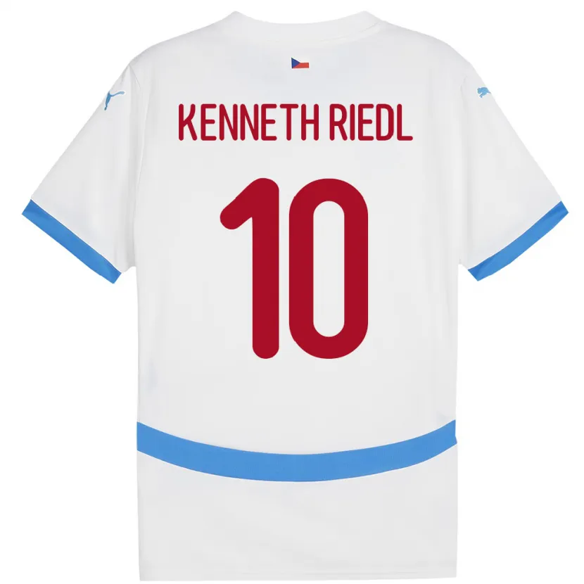 Danxen Kinder Tschechien Victor Kenneth Riedl #10 Weiß Auswärtstrikot Trikot 24-26 T-Shirt Schweiz