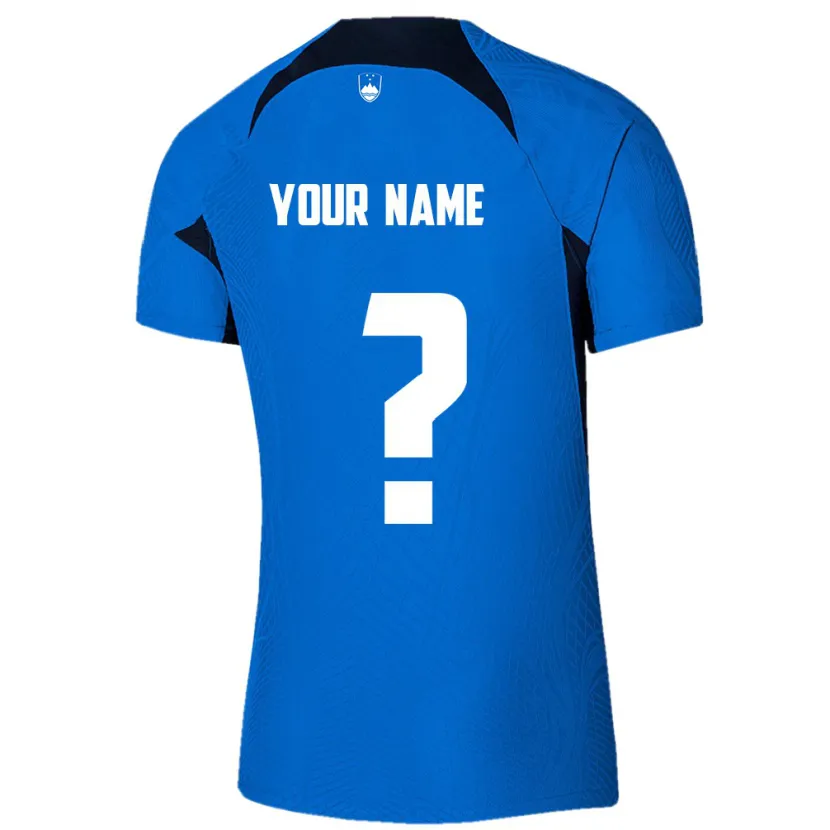 Danxen Kinder Slowenien Ihren Namen #0 Blau Auswärtstrikot Trikot 24-26 T-Shirt Schweiz