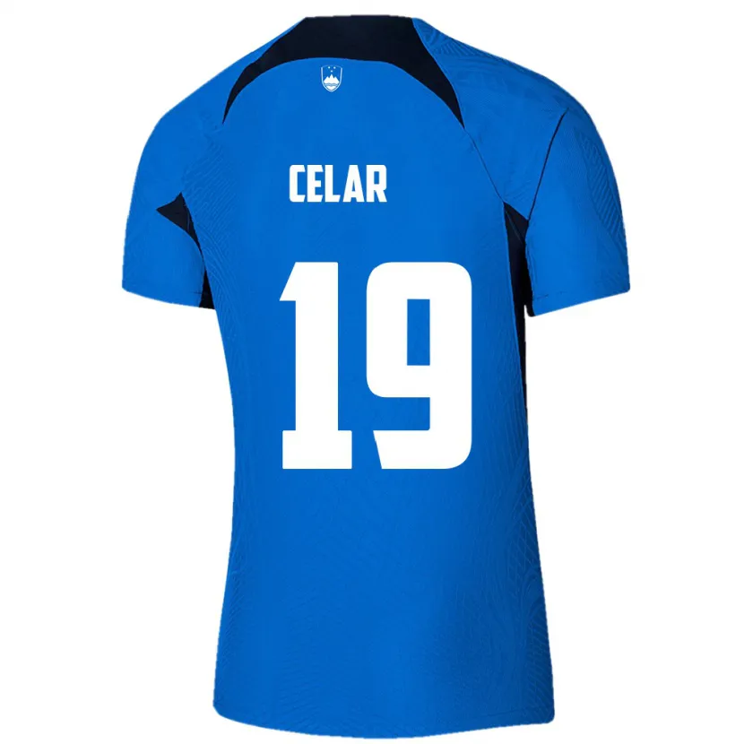 Danxen Kinder Slowenien Zan Celar #19 Blau Auswärtstrikot Trikot 24-26 T-Shirt Schweiz