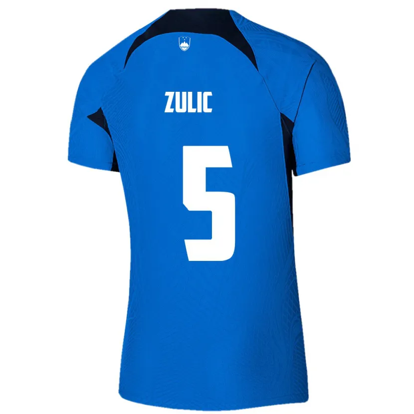 Danxen Kinder Slowenien Anel Zulic #5 Blau Auswärtstrikot Trikot 24-26 T-Shirt Schweiz