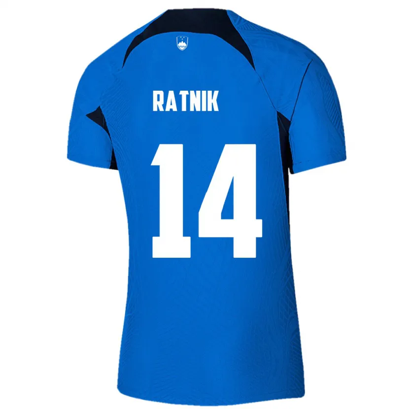 Danxen Kinder Slowenien Marcel Ratnik #14 Blau Auswärtstrikot Trikot 24-26 T-Shirt Schweiz