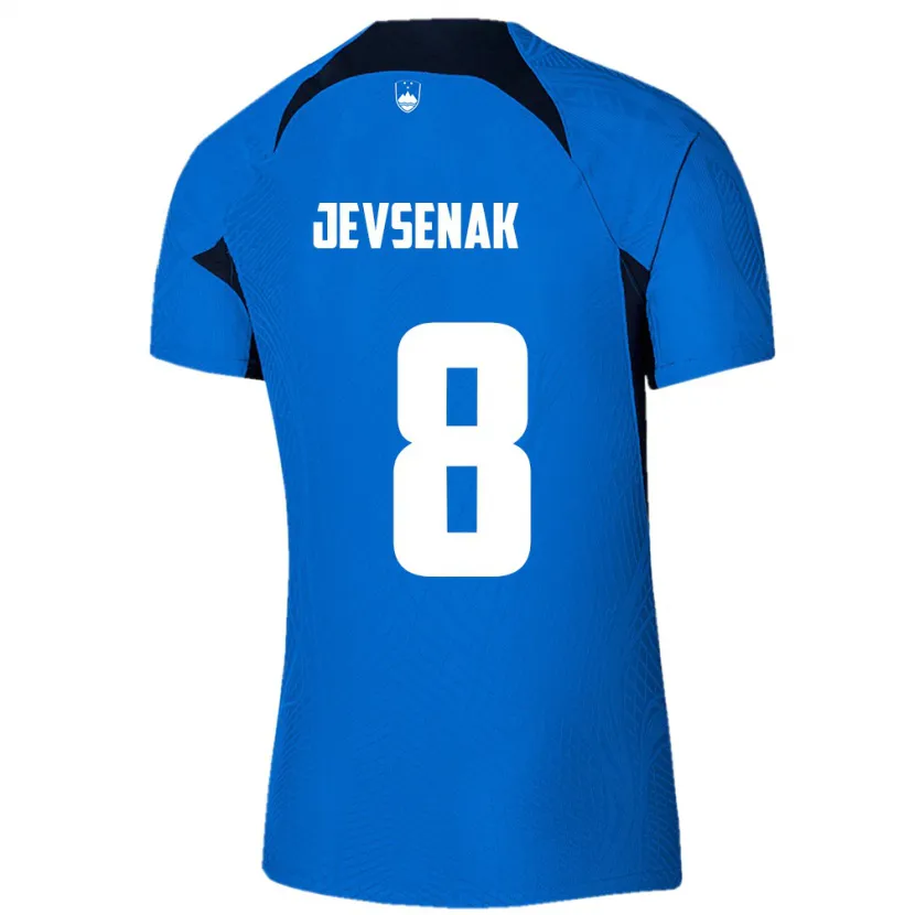 Danxen Kinder Slowenien Florjan Jevsenak #8 Blau Auswärtstrikot Trikot 24-26 T-Shirt Schweiz