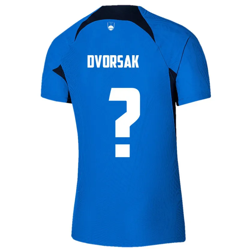 Danxen Kinder Slowenien Matej Dvorsak #0 Blau Auswärtstrikot Trikot 24-26 T-Shirt Schweiz