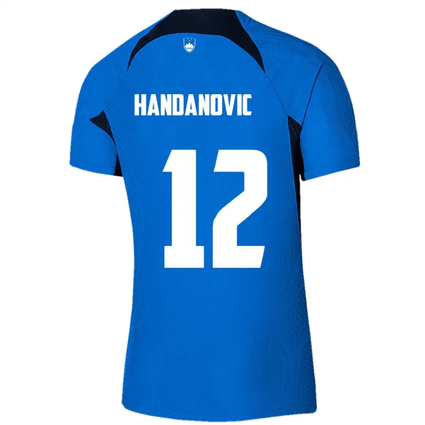 Danxen Kinder Slowenien Tanej Handanovic #12 Blau Auswärtstrikot Trikot 24-26 T-Shirt Schweiz