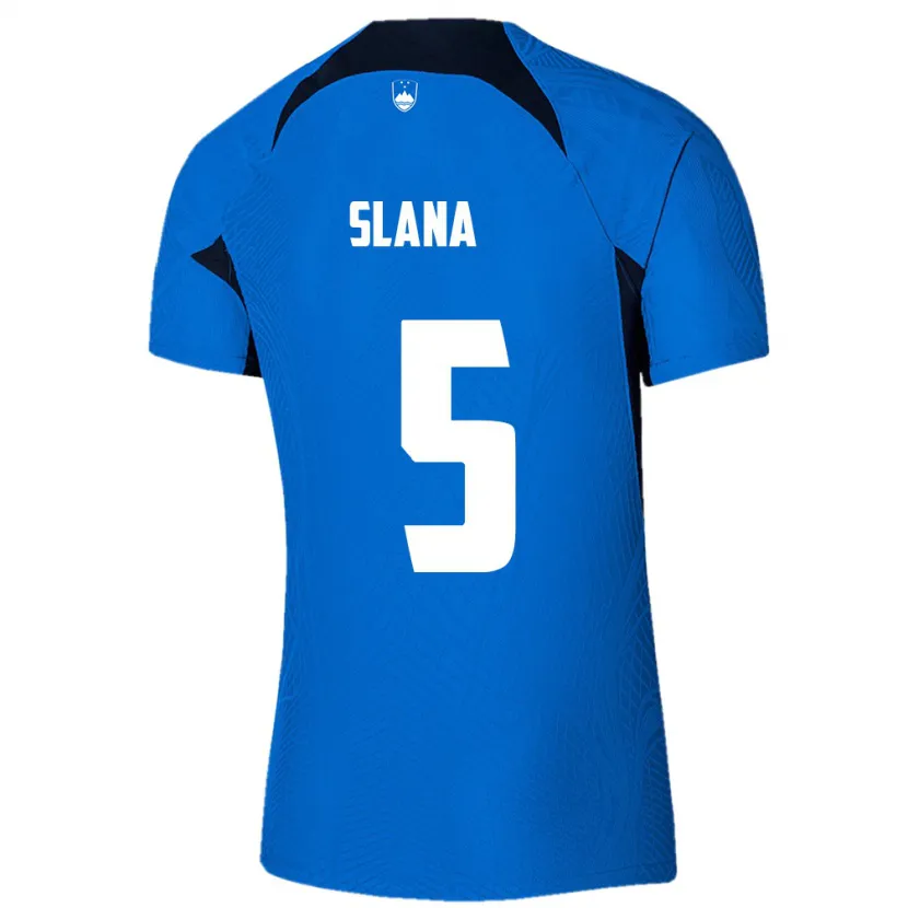Danxen Kinder Slowenien Filip Slana #5 Blau Auswärtstrikot Trikot 24-26 T-Shirt Schweiz