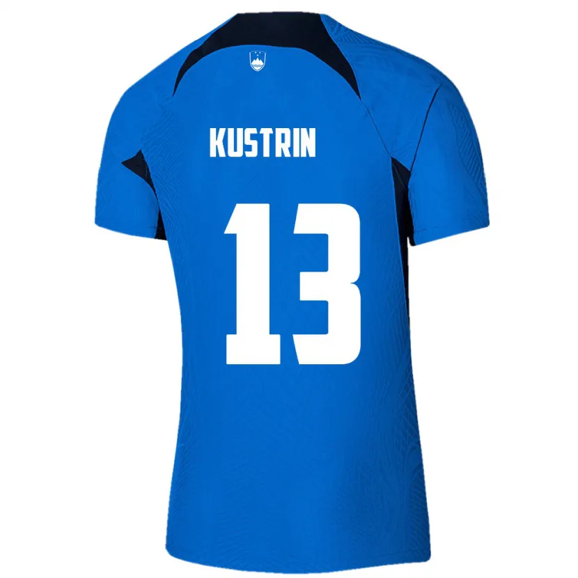 Danxen Kinder Slowenien Zala Kuštrin #13 Blau Auswärtstrikot Trikot 24-26 T-Shirt Schweiz
