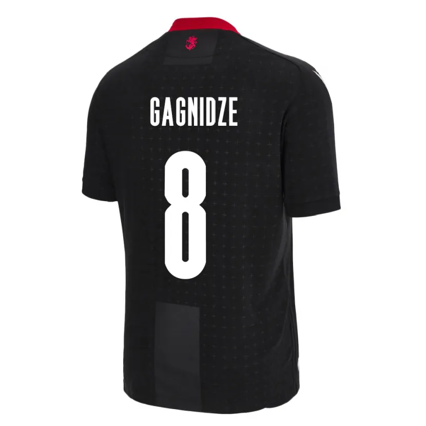 Danxen Kinder Georgien Luka Gagnidze #8 Schwarz Auswärtstrikot Trikot 24-26 T-Shirt Schweiz