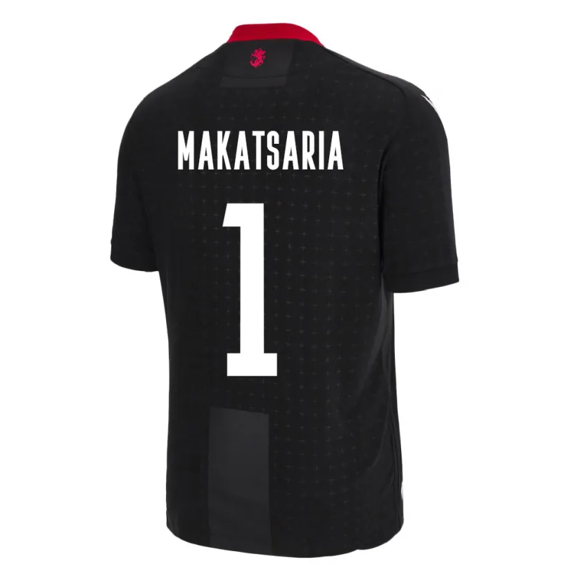 Danxen Kinder Georgien Mikheil Makatsaria #1 Schwarz Auswärtstrikot Trikot 24-26 T-Shirt Schweiz
