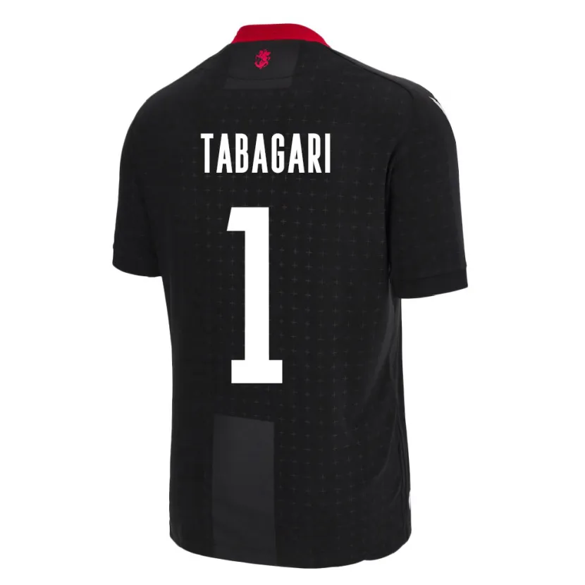 Danxen Kinder Georgien Eka Tabagari #1 Schwarz Auswärtstrikot Trikot 24-26 T-Shirt Schweiz