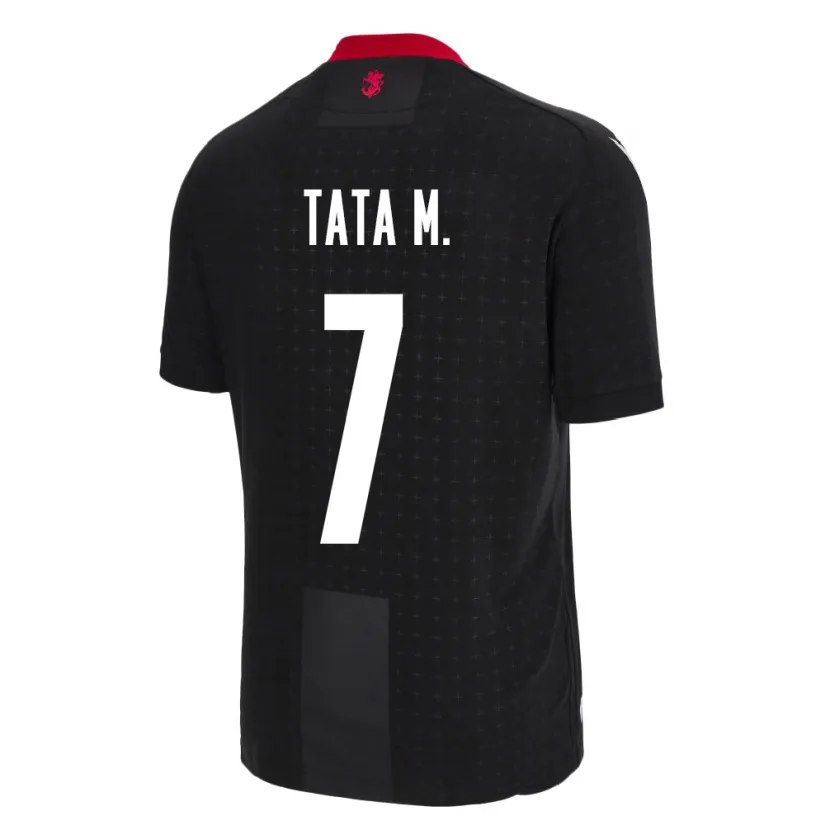 Danxen Kinder Georgien Tata Matveeva #7 Schwarz Auswärtstrikot Trikot 24-26 T-Shirt Schweiz