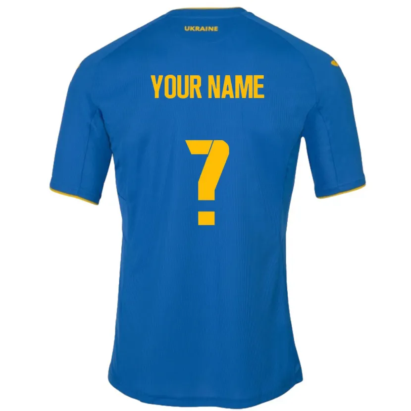 Danxen Kinder Ukraine Ihren Namen #0 Blau Auswärtstrikot Trikot 24-26 T-Shirt Schweiz
