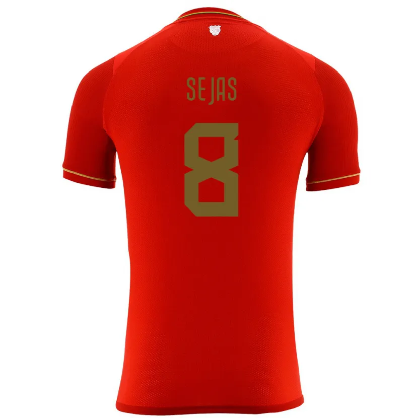 Danxen Kinder Bolivien Carlos Sejas #8 Rot Auswärtstrikot Trikot 24-26 T-Shirt Schweiz