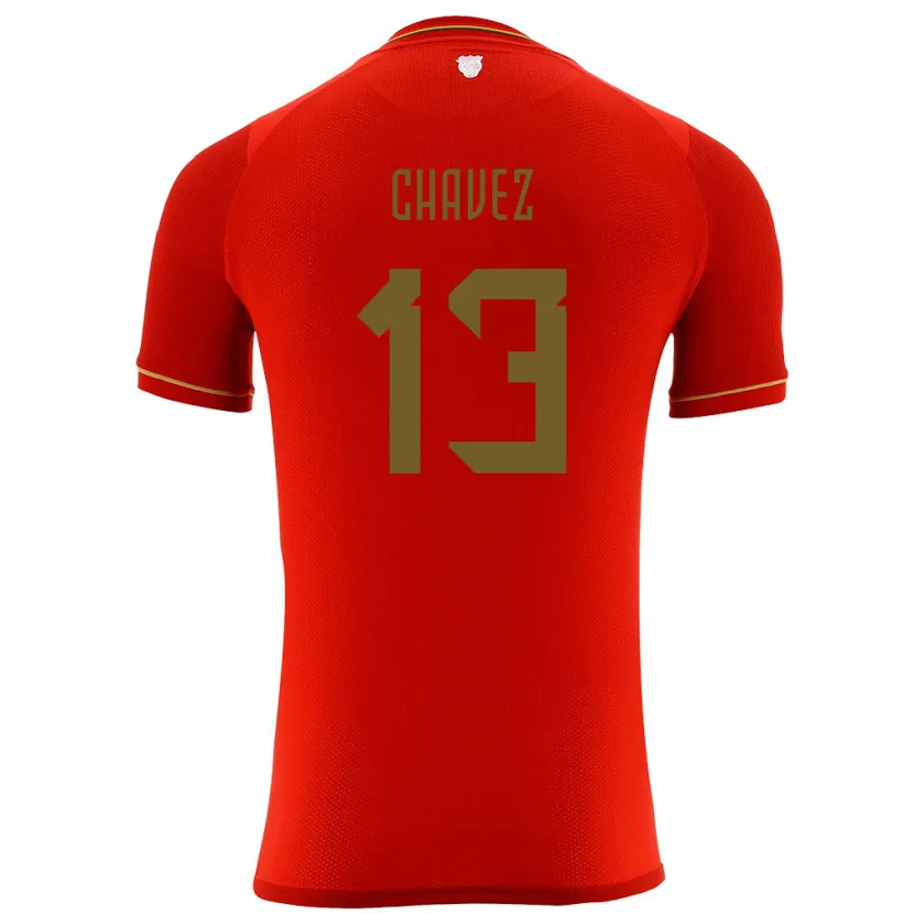 Danxen Kinder Bolivien Lucas Chávez #13 Rot Auswärtstrikot Trikot 24-26 T-Shirt Schweiz