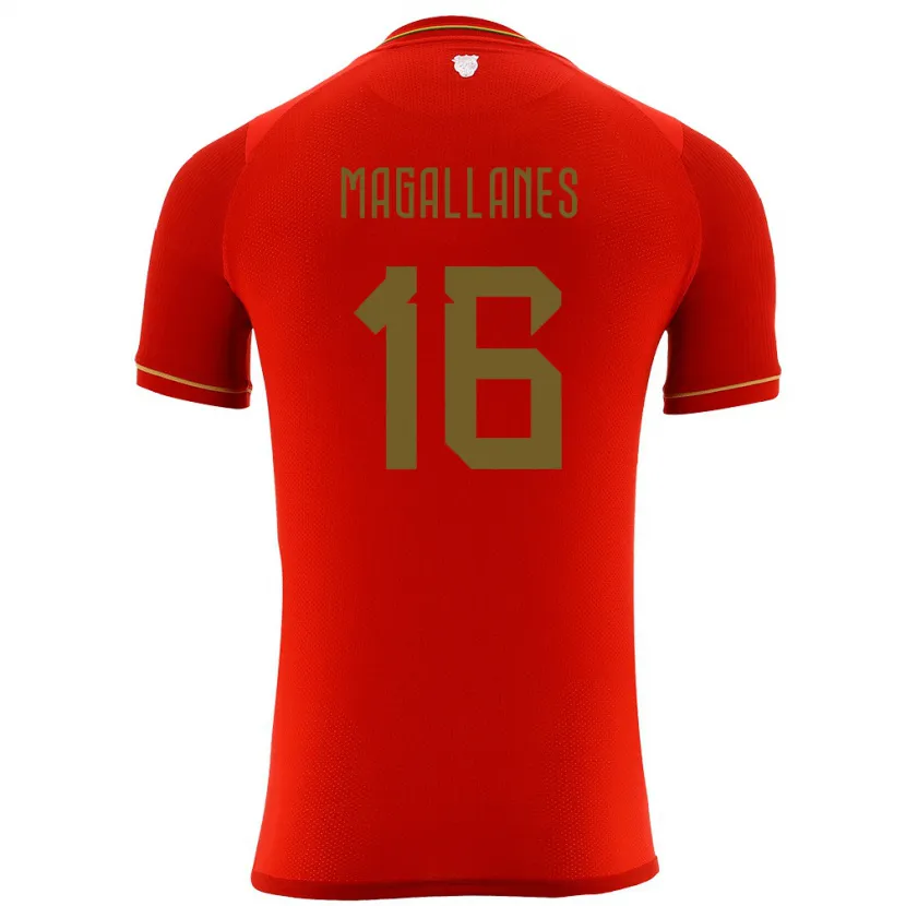 Danxen Kinder Bolivien Juan Magallanes #16 Rot Auswärtstrikot Trikot 24-26 T-Shirt Schweiz