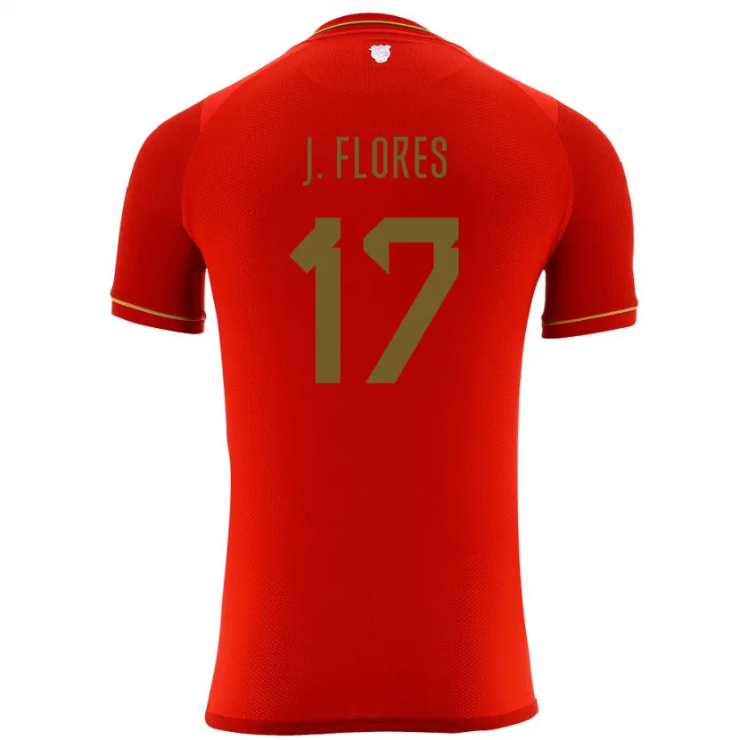 Danxen Kinder Bolivien José Flores #17 Rot Auswärtstrikot Trikot 24-26 T-Shirt Schweiz