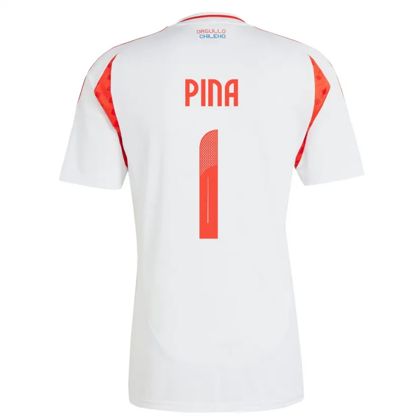 Danxen Kinder Chile Cristóbal Piña #1 Weiß Auswärtstrikot Trikot 24-26 T-Shirt Schweiz
