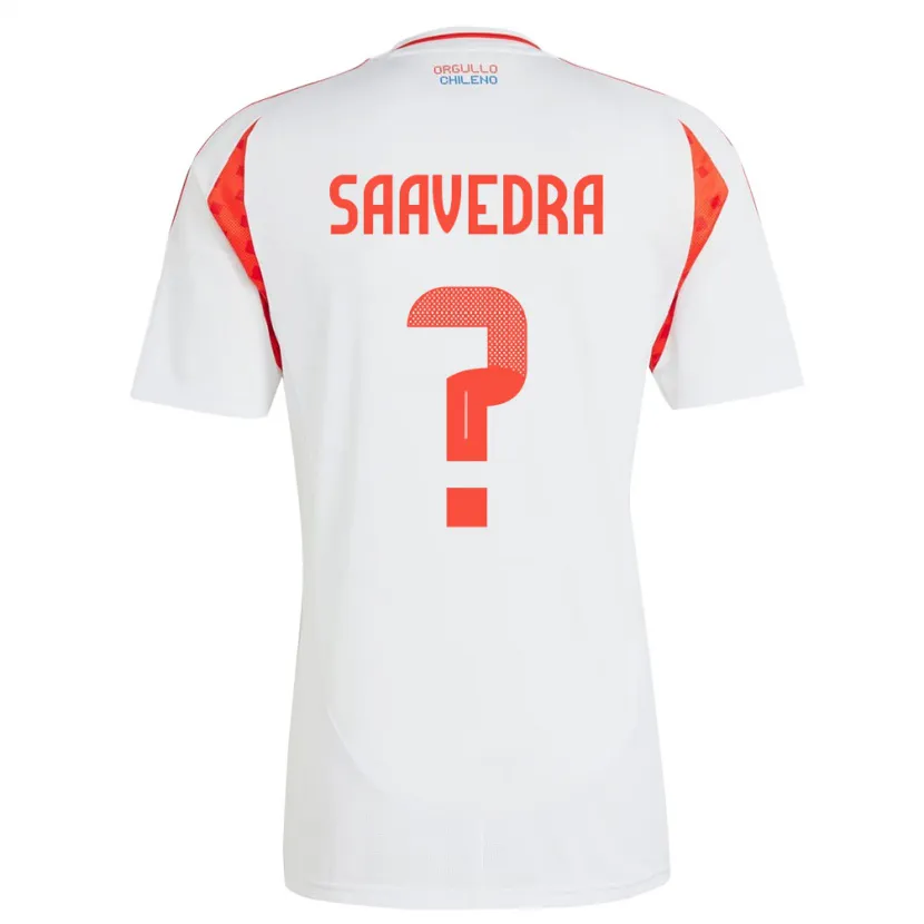 Danxen Kinder Chile Danilo Saavedra #0 Weiß Auswärtstrikot Trikot 24-26 T-Shirt Schweiz