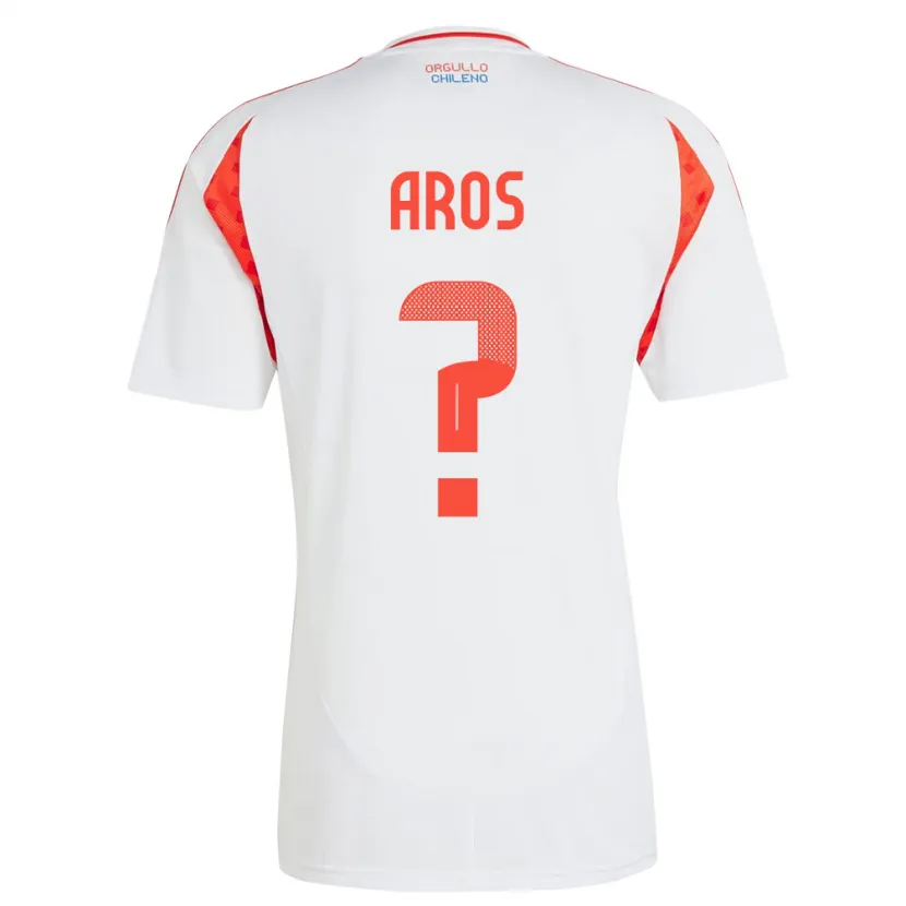 Danxen Kinder Chile Vicente Aros #0 Weiß Auswärtstrikot Trikot 24-26 T-Shirt Schweiz