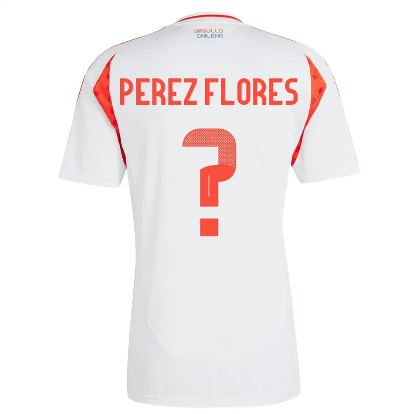 Danxen Kinder Chile Benjamín Pérez Flores #0 Weiß Auswärtstrikot Trikot 24-26 T-Shirt Schweiz